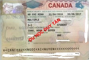 Du học Canada - Chúc mừng Châu Ngọc Ái Quyên đã có visa du học Canada!